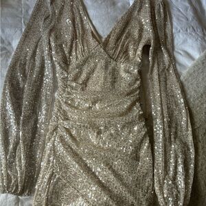 Windsor Gold Sequin Dress
